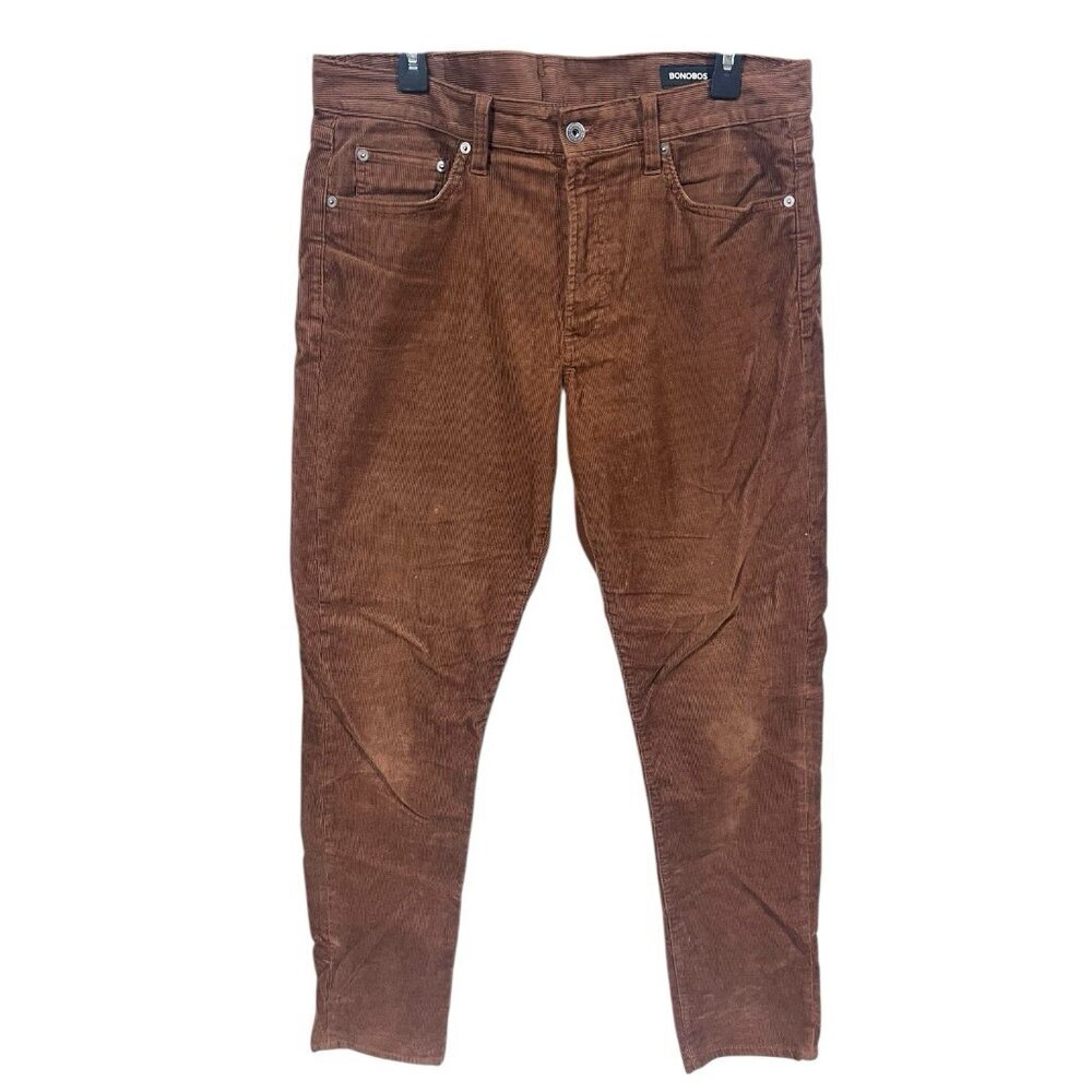 Men’s Bonobos Brown Corduroy Pants Size 34x32